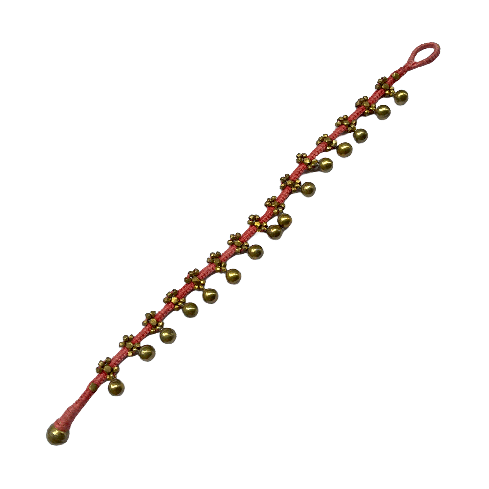 Brass beaded Crafted Tribal earings handmade in Karamul, Orissa