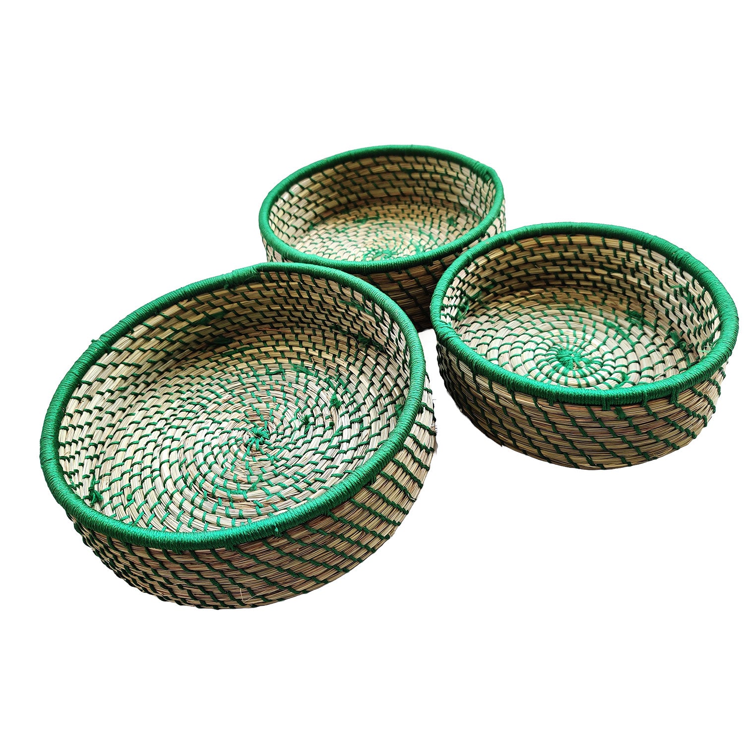 Roti Baskets Made Of Sabai Grass With  Lid