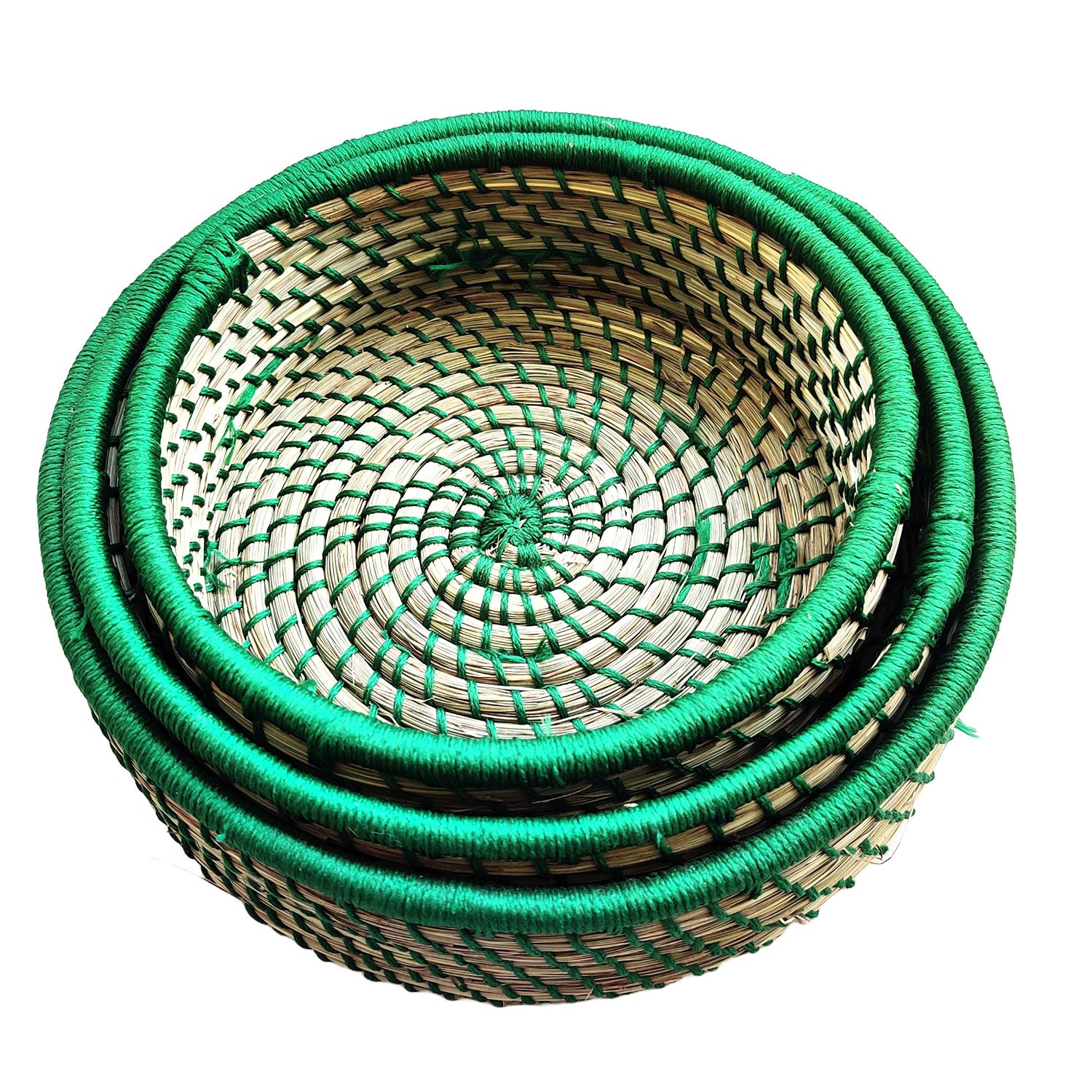 Roti Baskets Made Of Sabai Grass With  Lid
