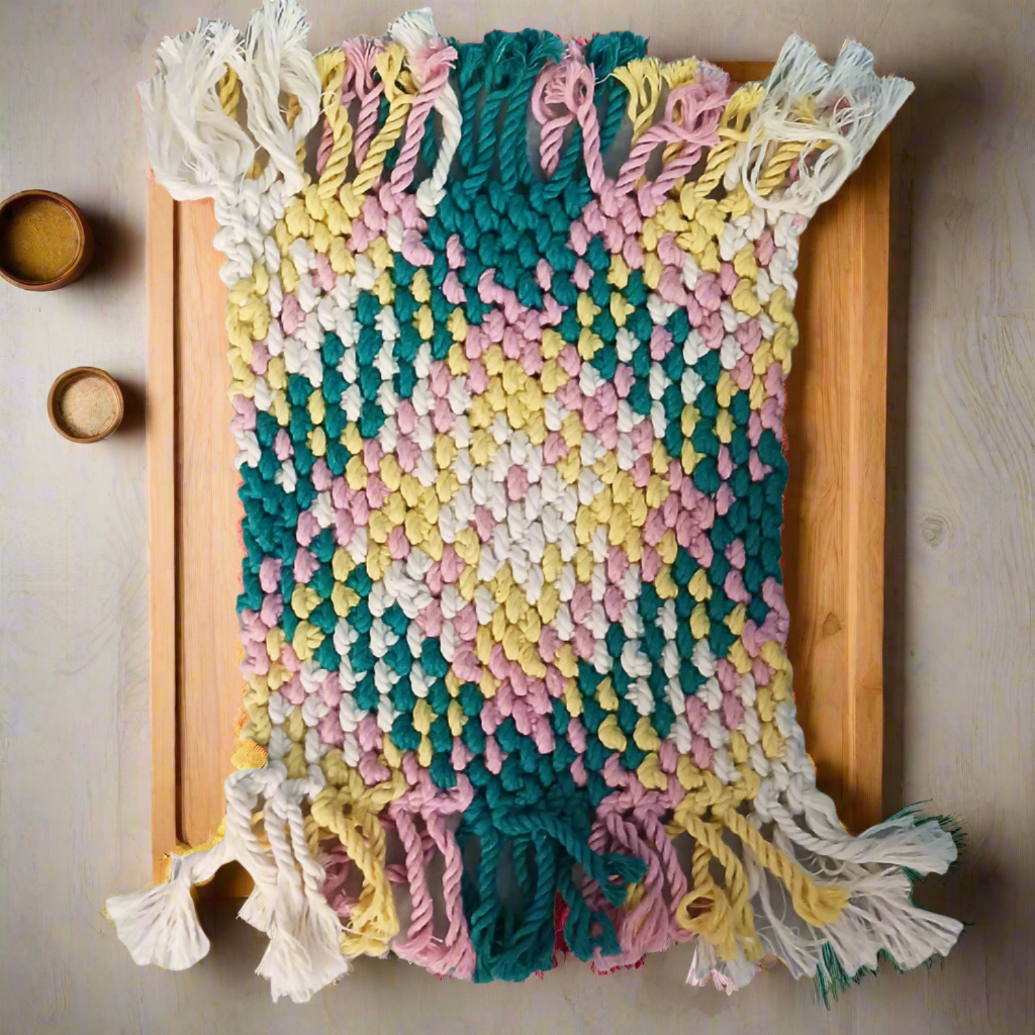 Handmade Mini Crochet Table Runner