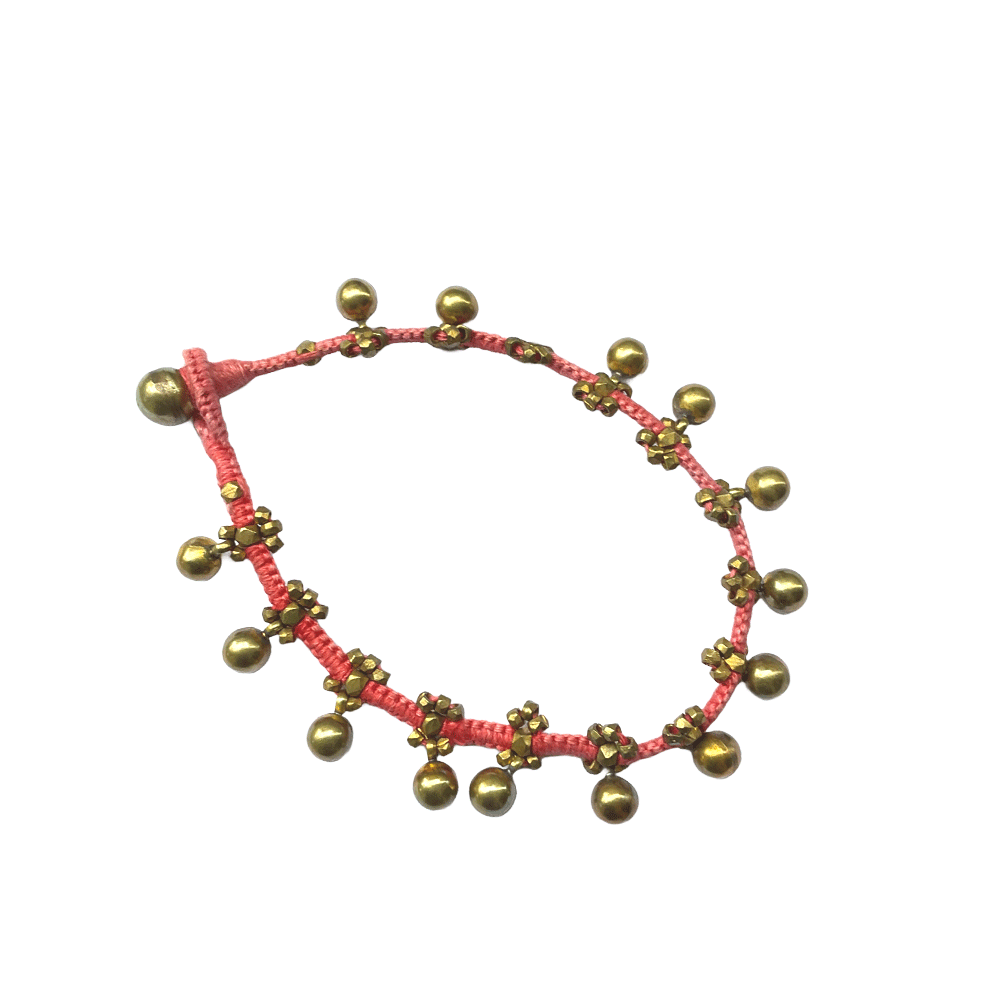 Brass beaded Crafted Tribal earings handmade in Karamul, Orissa