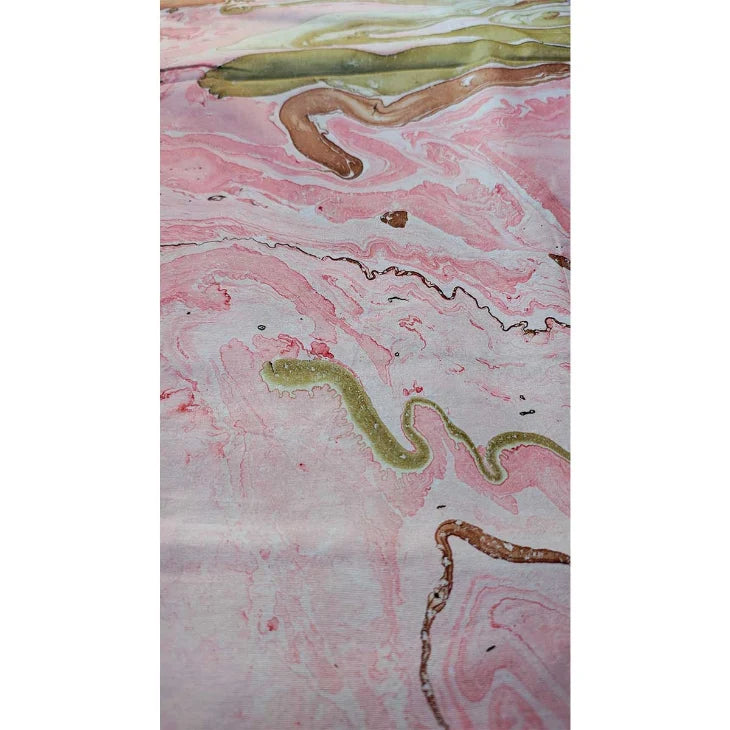 Sanganeri Hand Block Print Cotton Fabric – Pink Floral Print