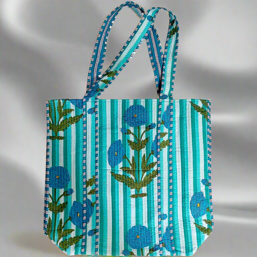 Block Printed Tote Bags