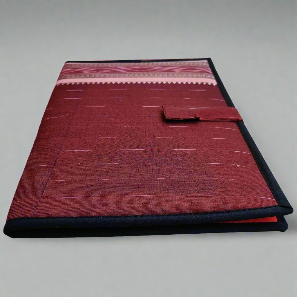 Eco Friendly Jute File Folder maroon
