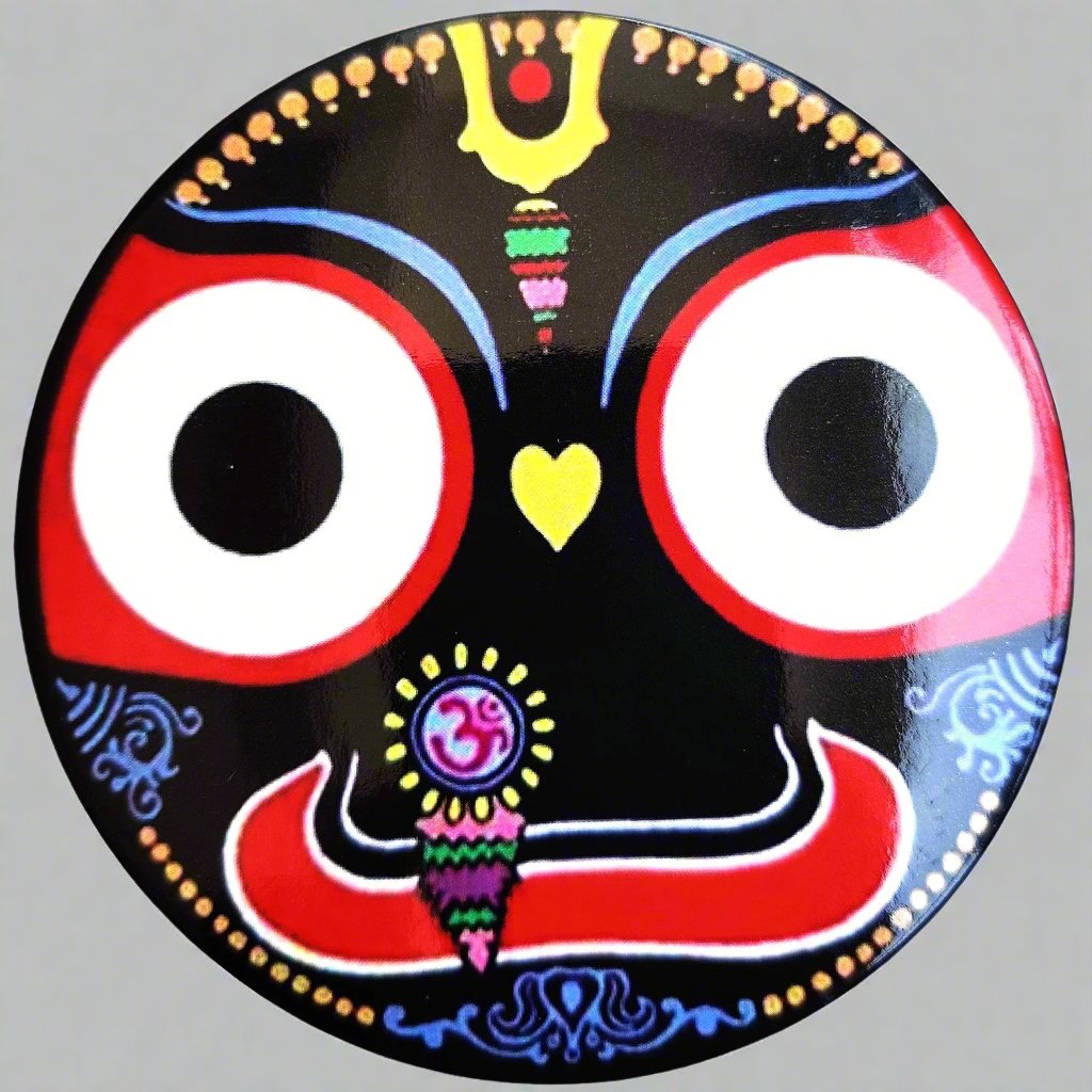 Fridge Magnet Black jaganath