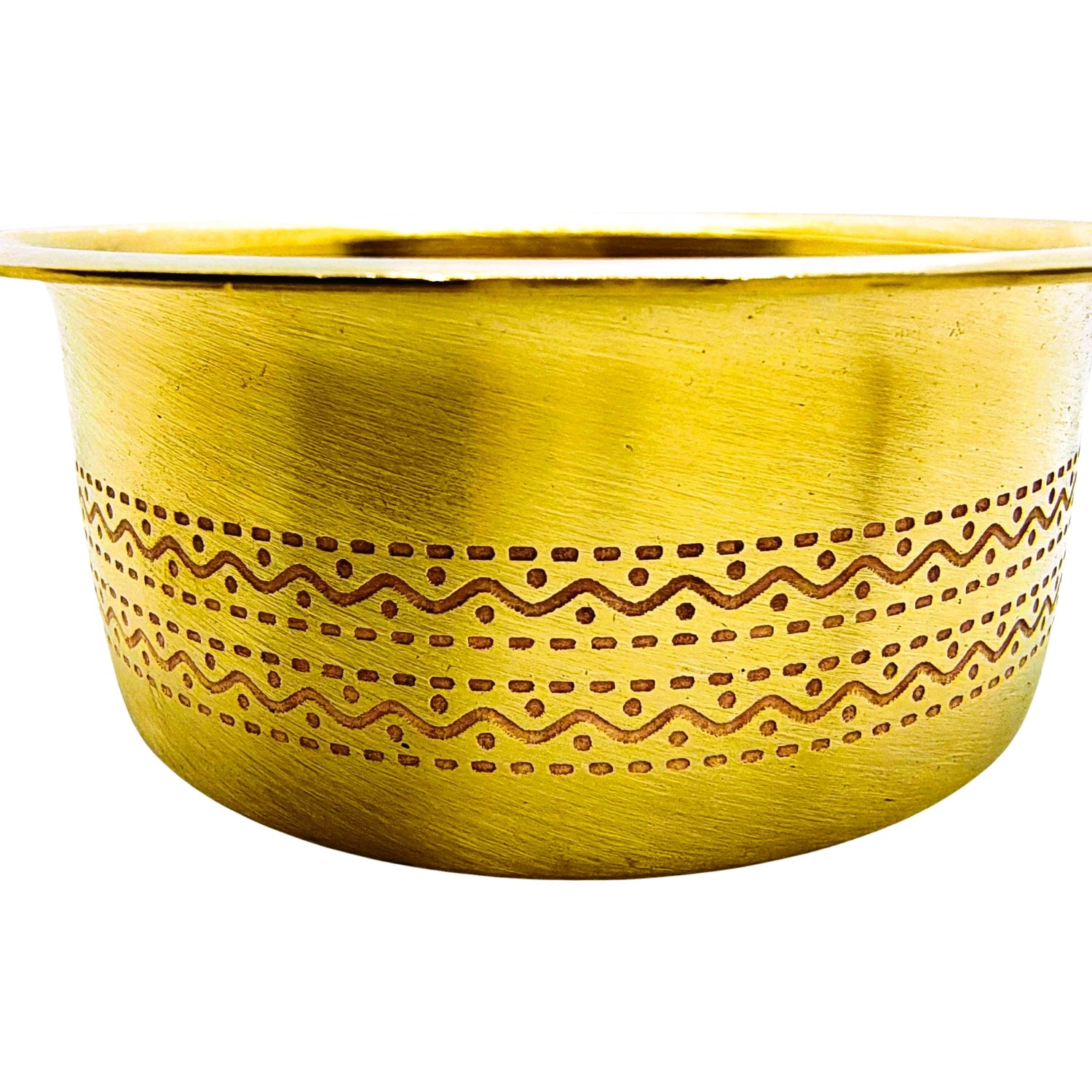 Traditional Brass Coffee Brewing Set of glass and bowl