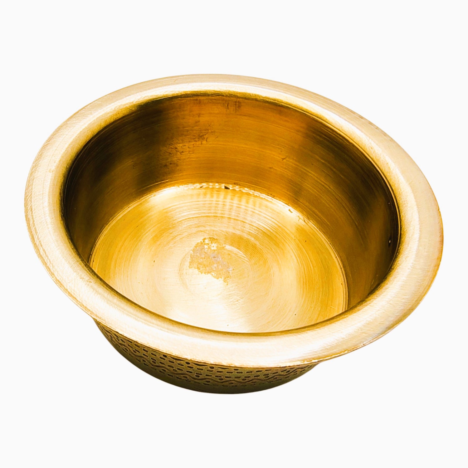 Traditional Brass Coffee Brewing Set of glass and bowl
