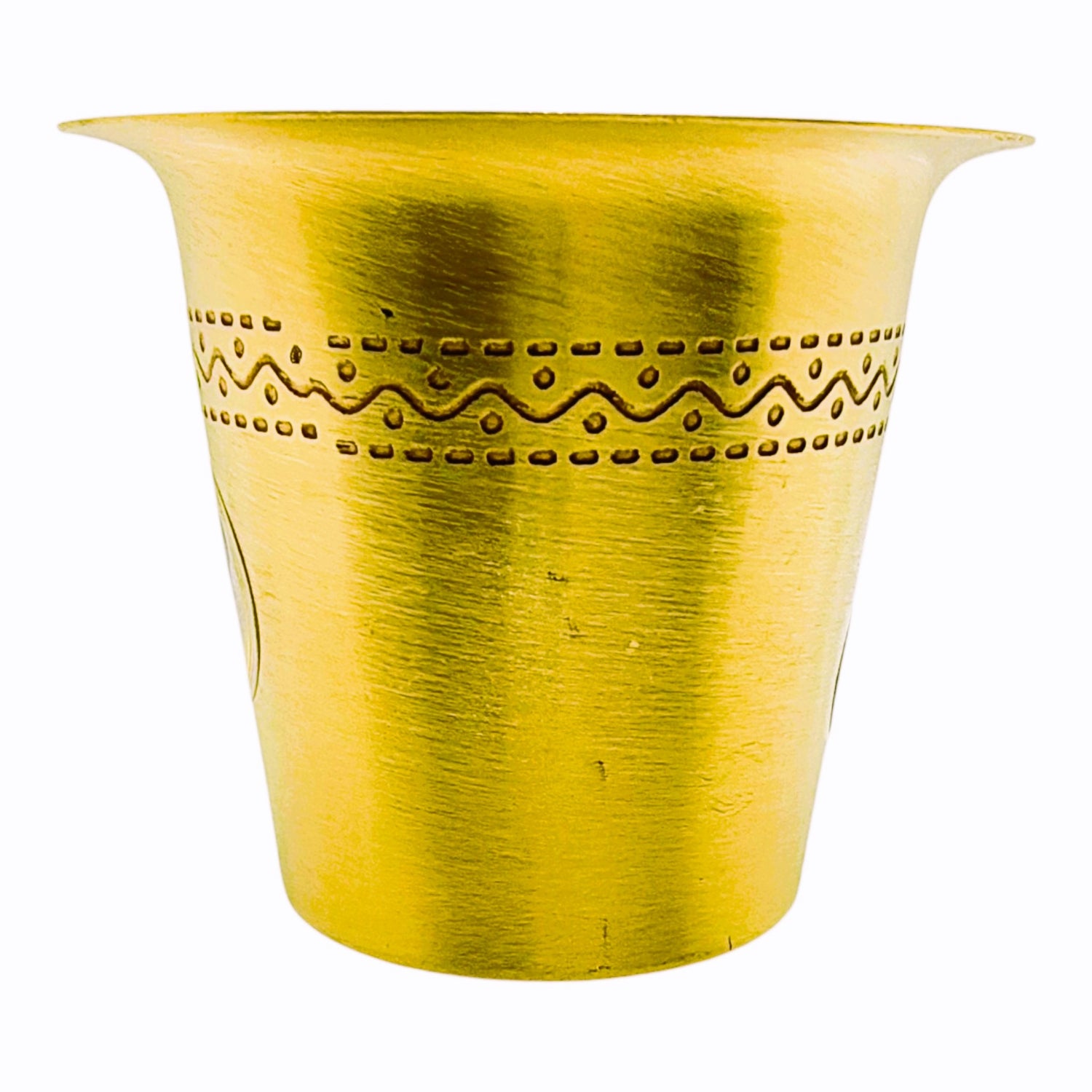 Traditional Brass Coffee Brewing Set of glass and bowl