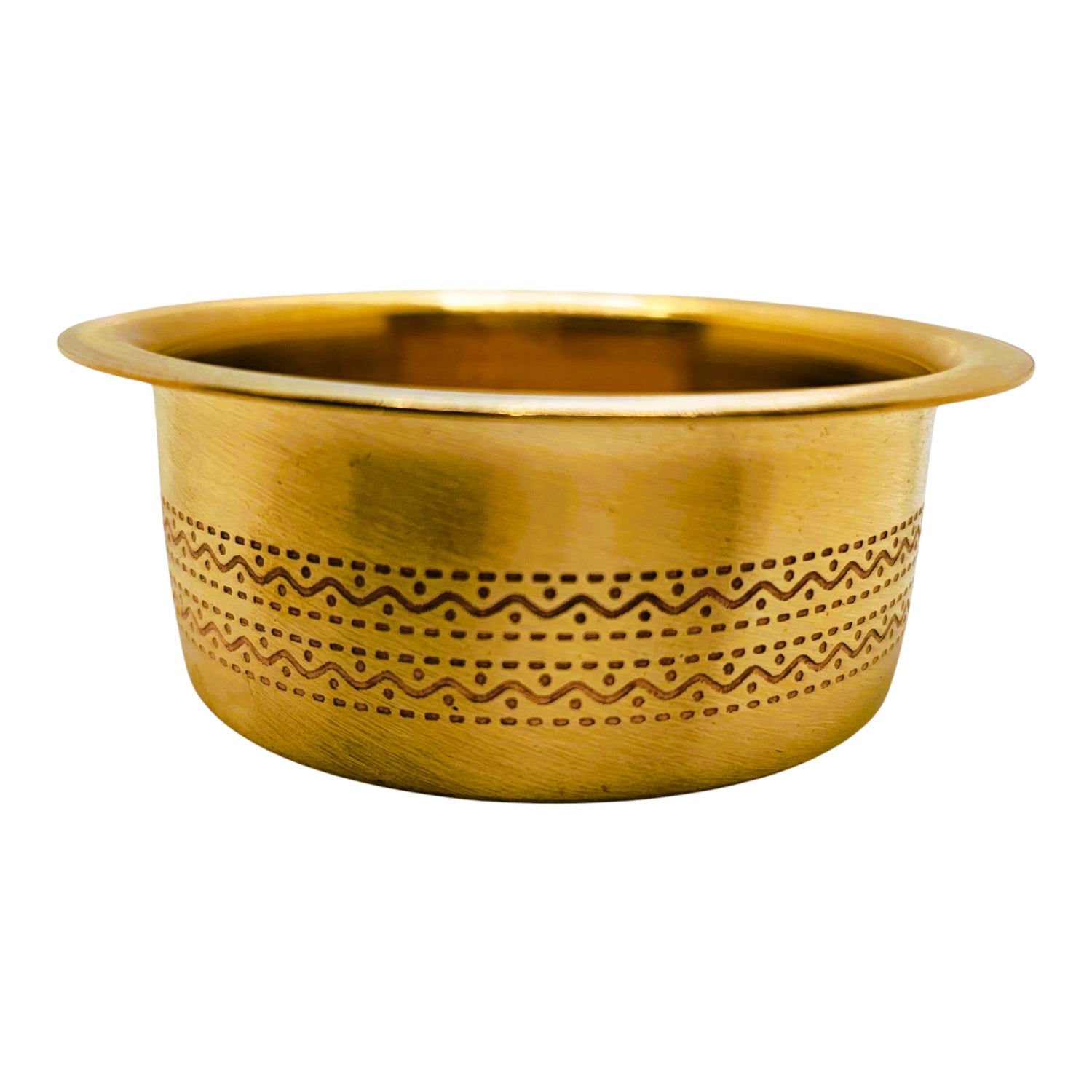 Traditional Brass Coffee Brewing Set of glass and bowl