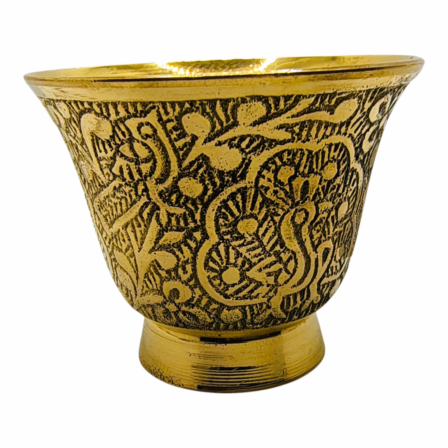 Brass Cup and Saucer Set