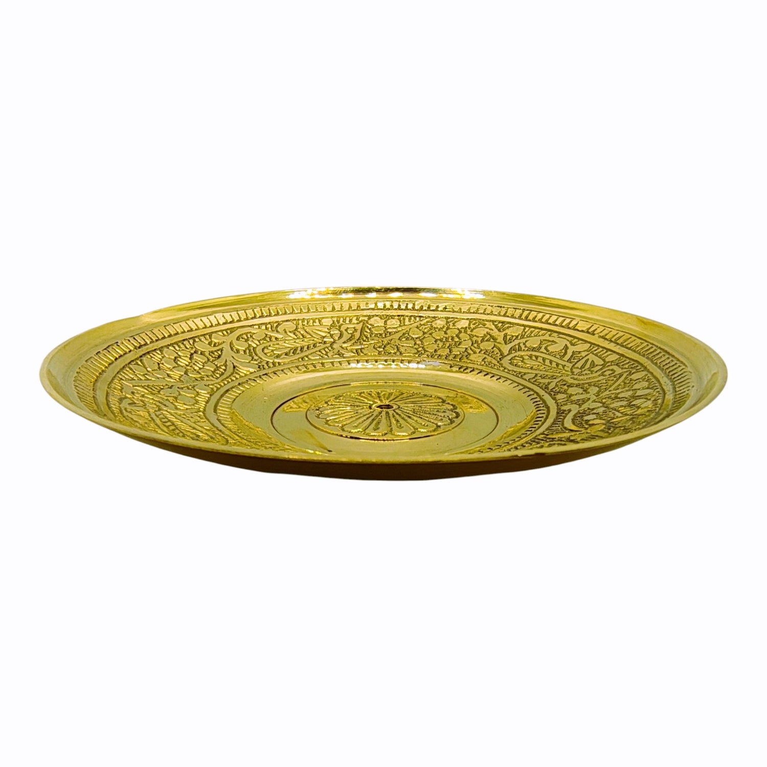 Brass Cup and Saucer Set