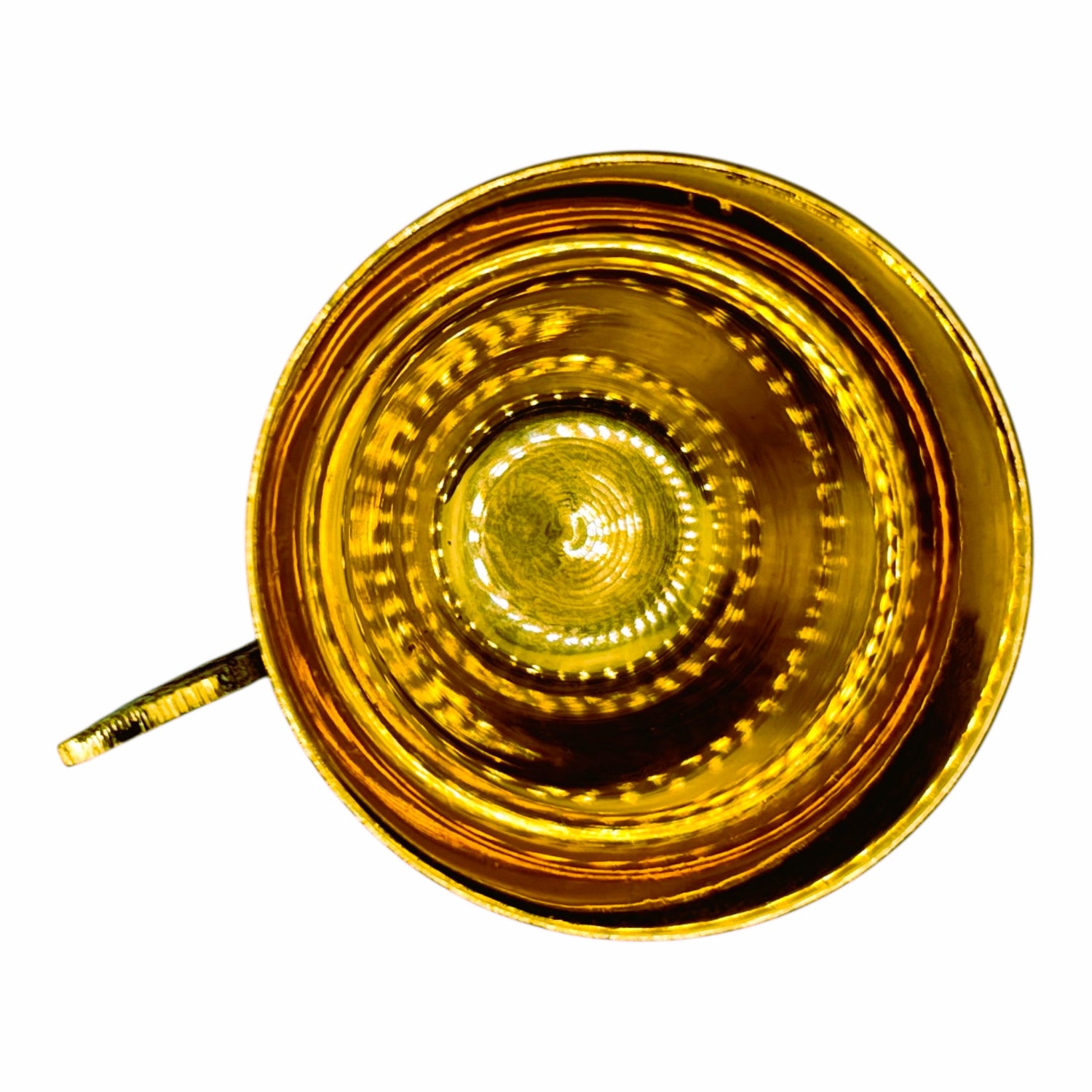 Brass Cup and Saucer Set