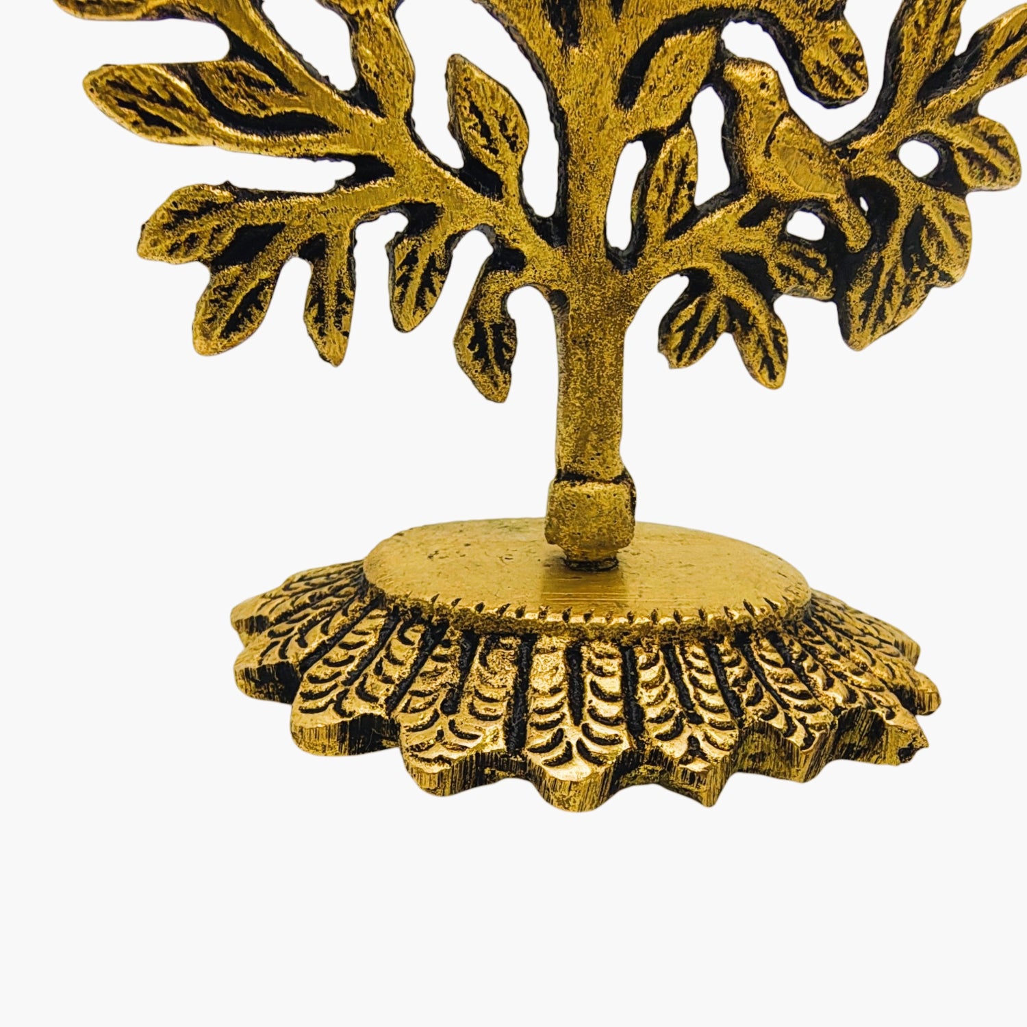 Pure Brass Kalpavriksha karpaga Tree idol with Birds L 2.5X B 2X H 4