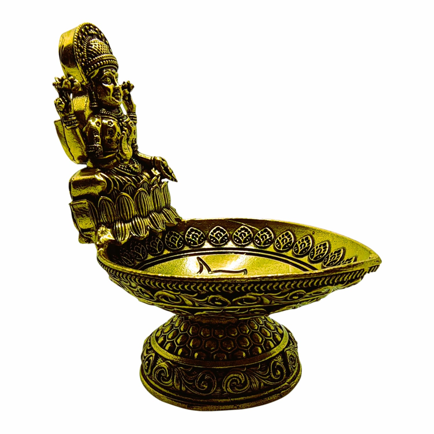 Pure Brass Laxmi Lamp
