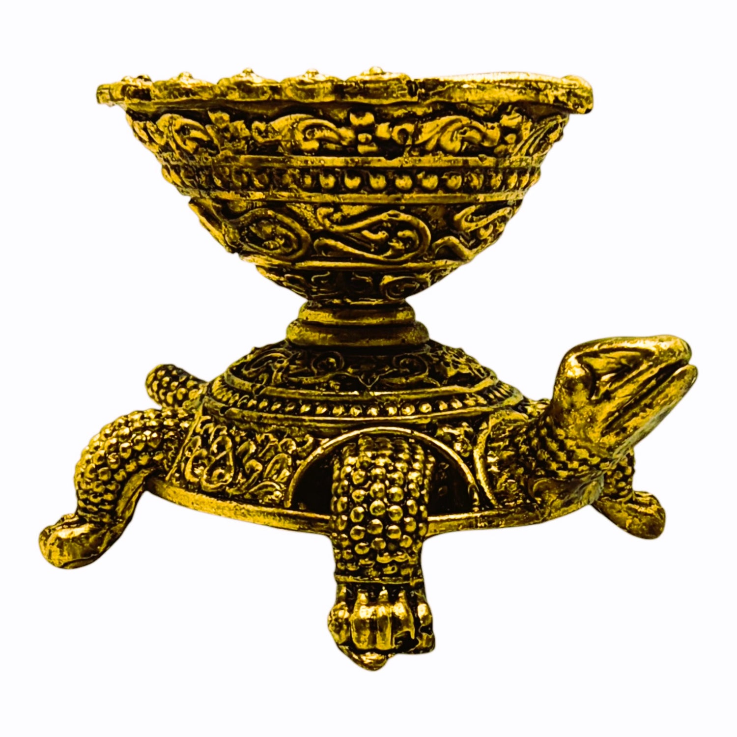 Pure Brass Turtle Lamp
