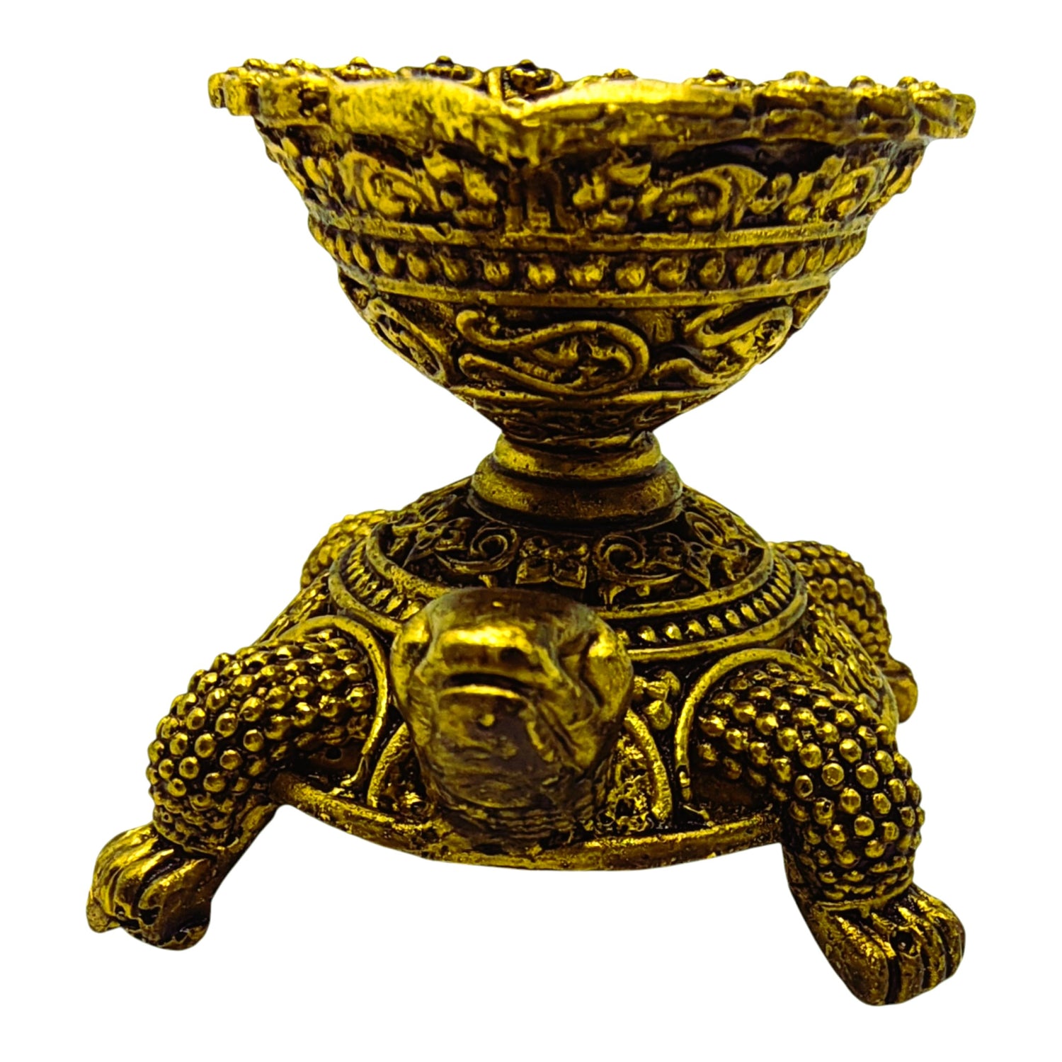 Pure Brass Turtle Lamp
