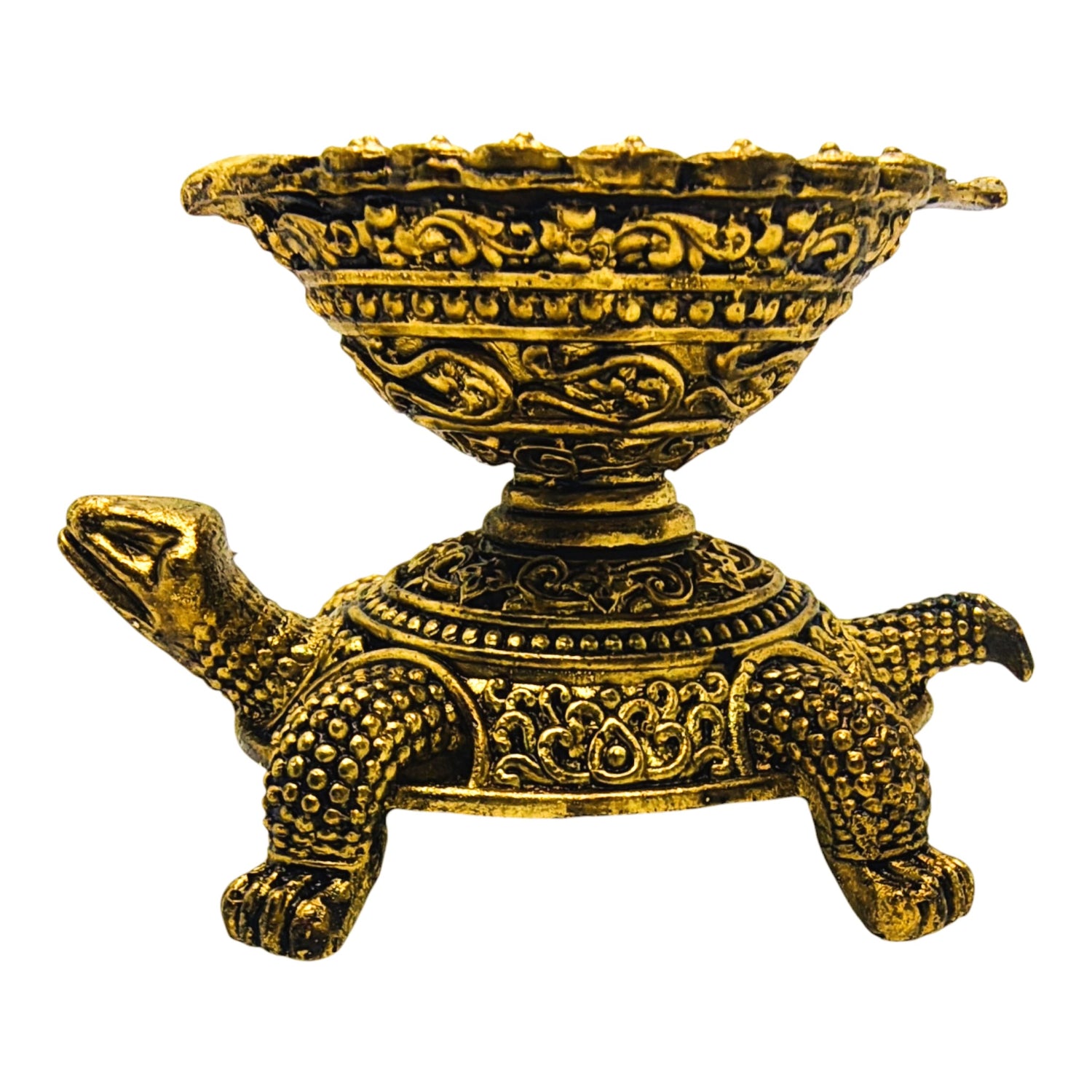Pure Brass Turtle Lamp