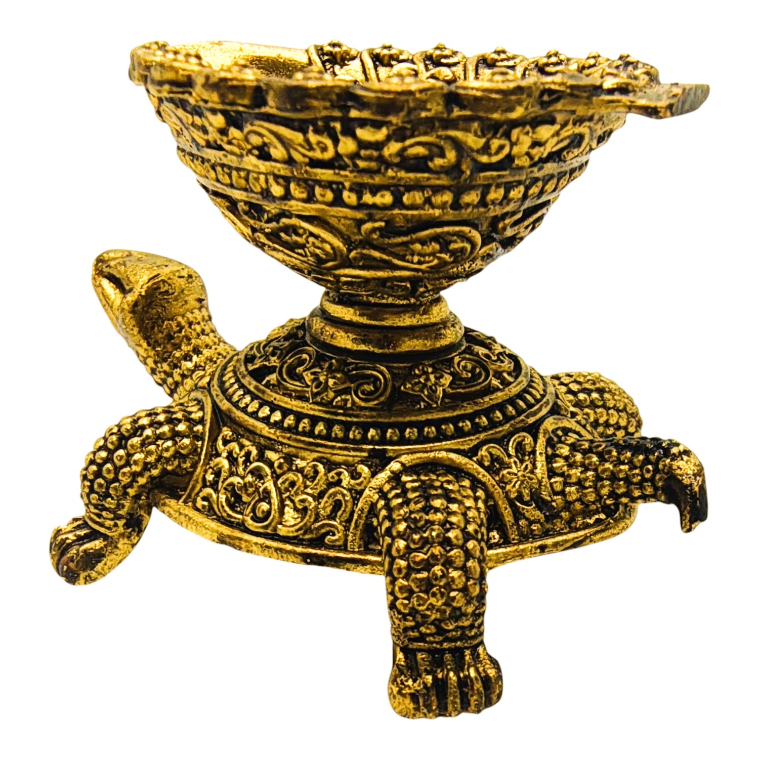 Pure Brass Turtle Lamp