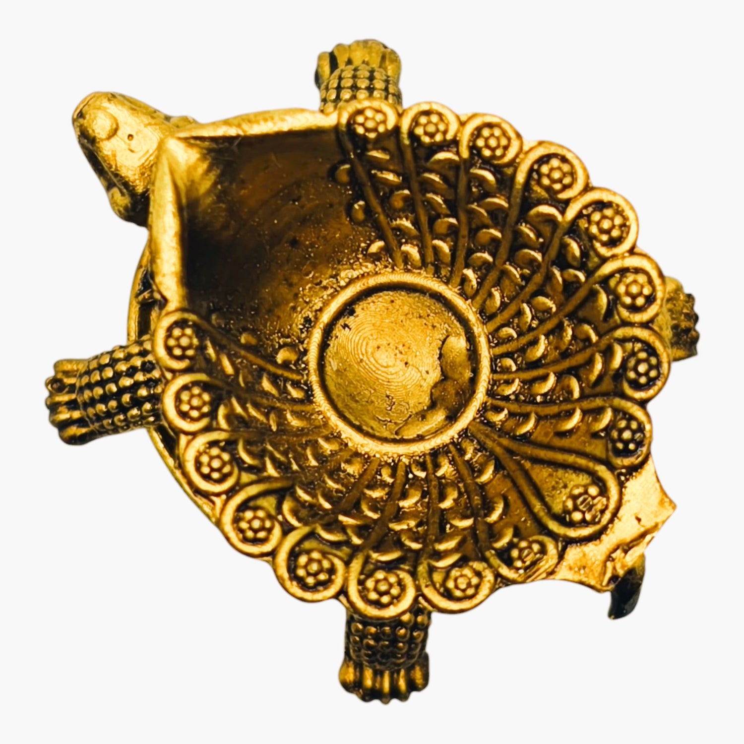 Pure Brass Turtle Lamp