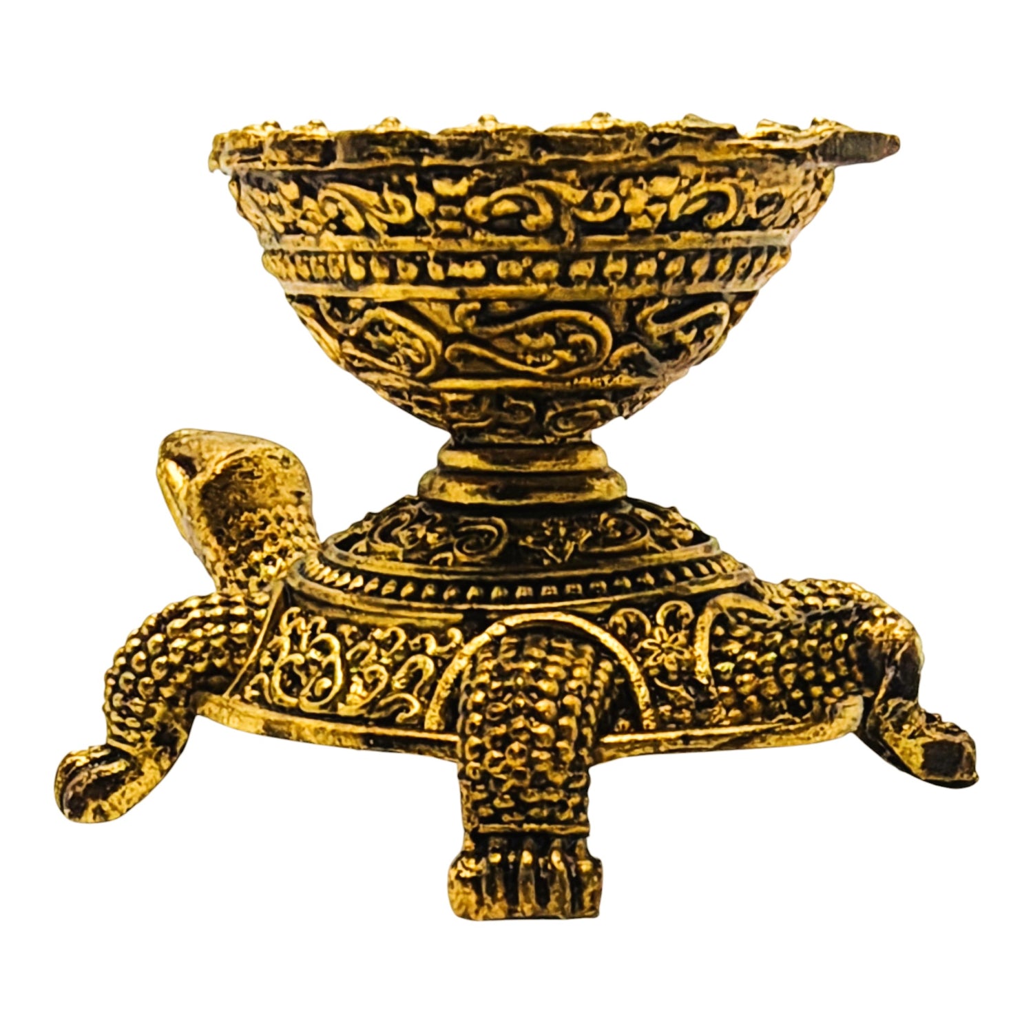 Pure Brass Turtle Lamp