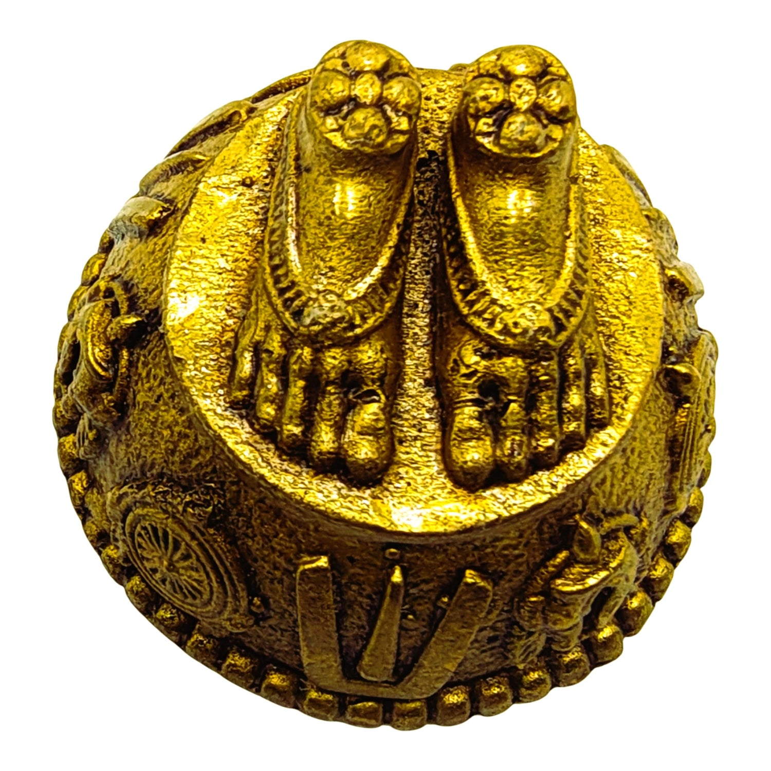 Pure Brass Vishnupadam