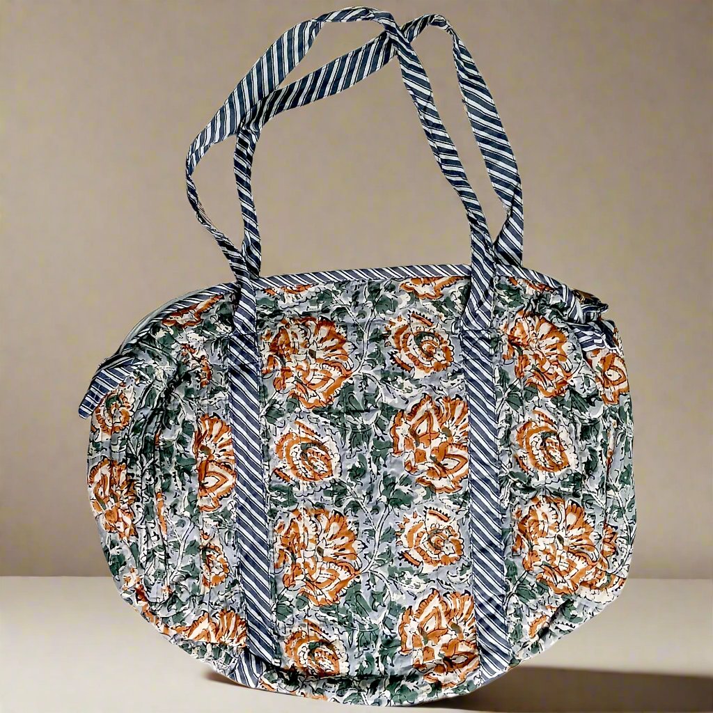  Printed Cotton Quilted Tote Bags