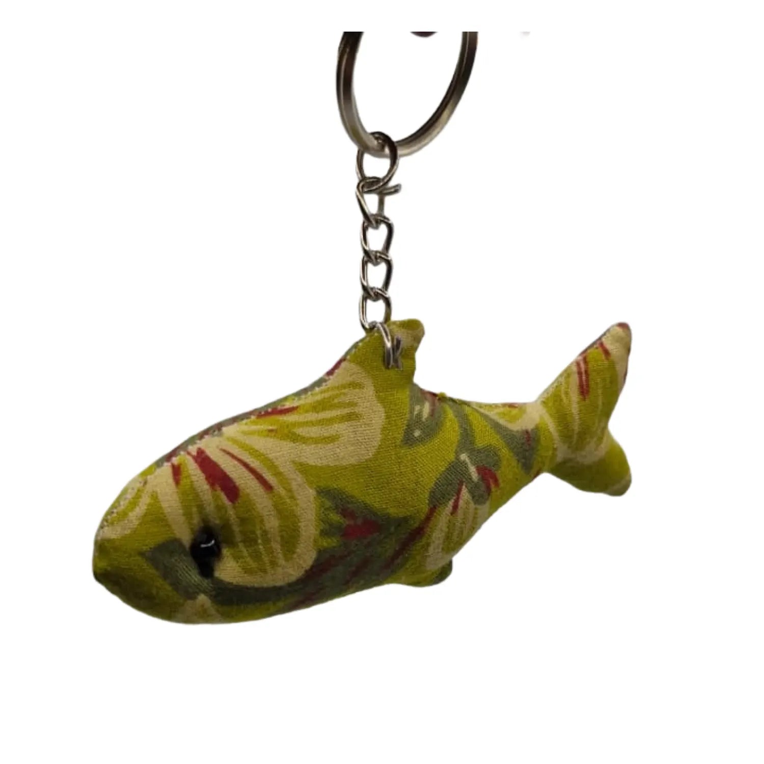 Handcrafted Block Print Fabric Keychains Charm – Set of 7