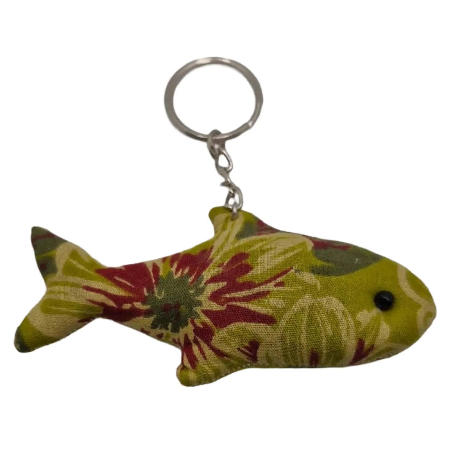 Handcrafted Block Print Fabric Keychains Charm – Set of 7