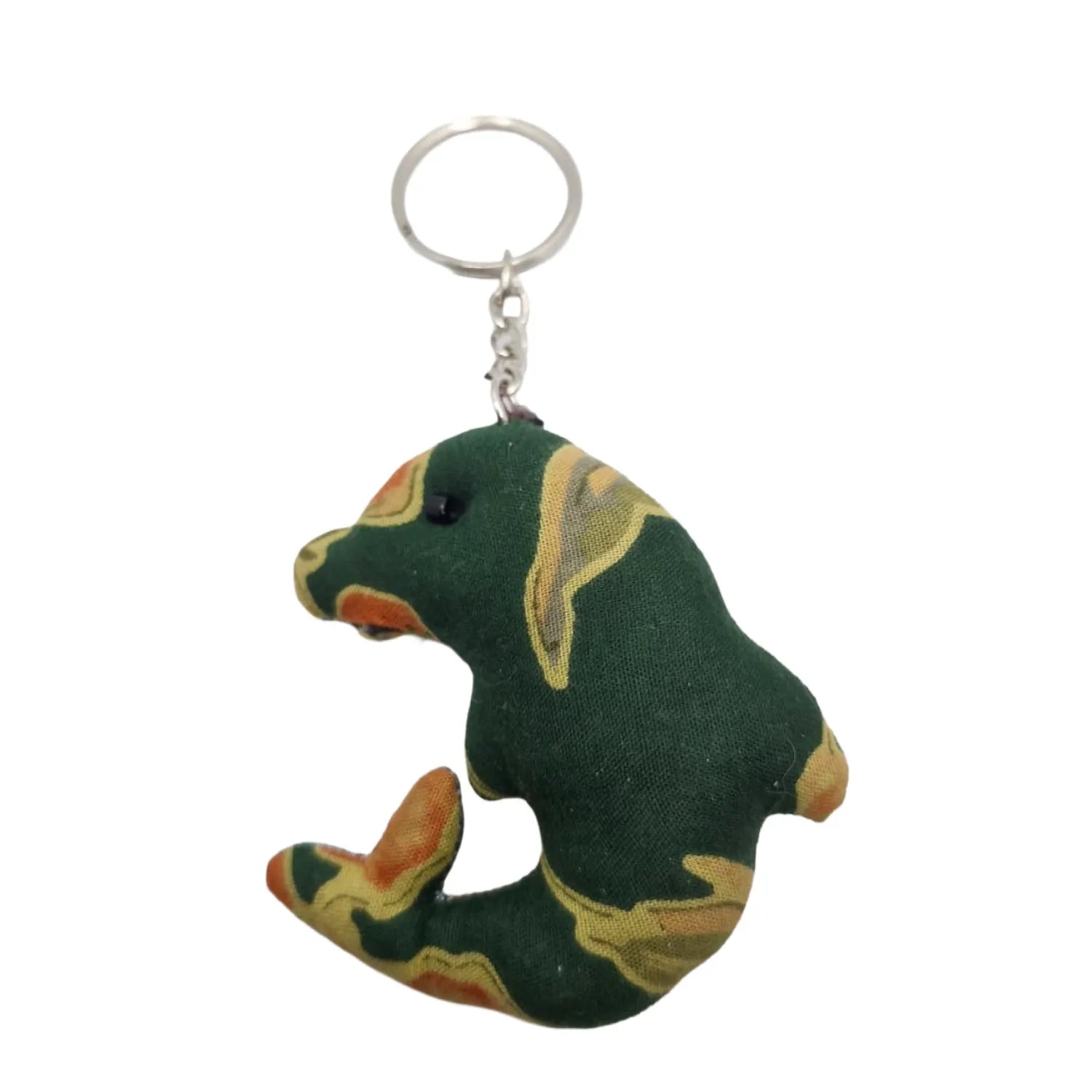 Handcrafted Block Print Fabric Keychains Charm – Set of 6