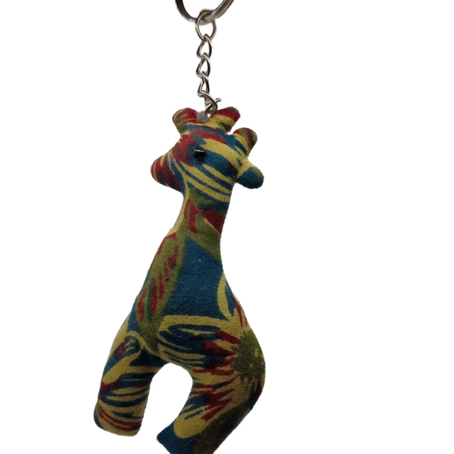 Handcrafted Block Print Fabric Keychains Charm – Set of 6