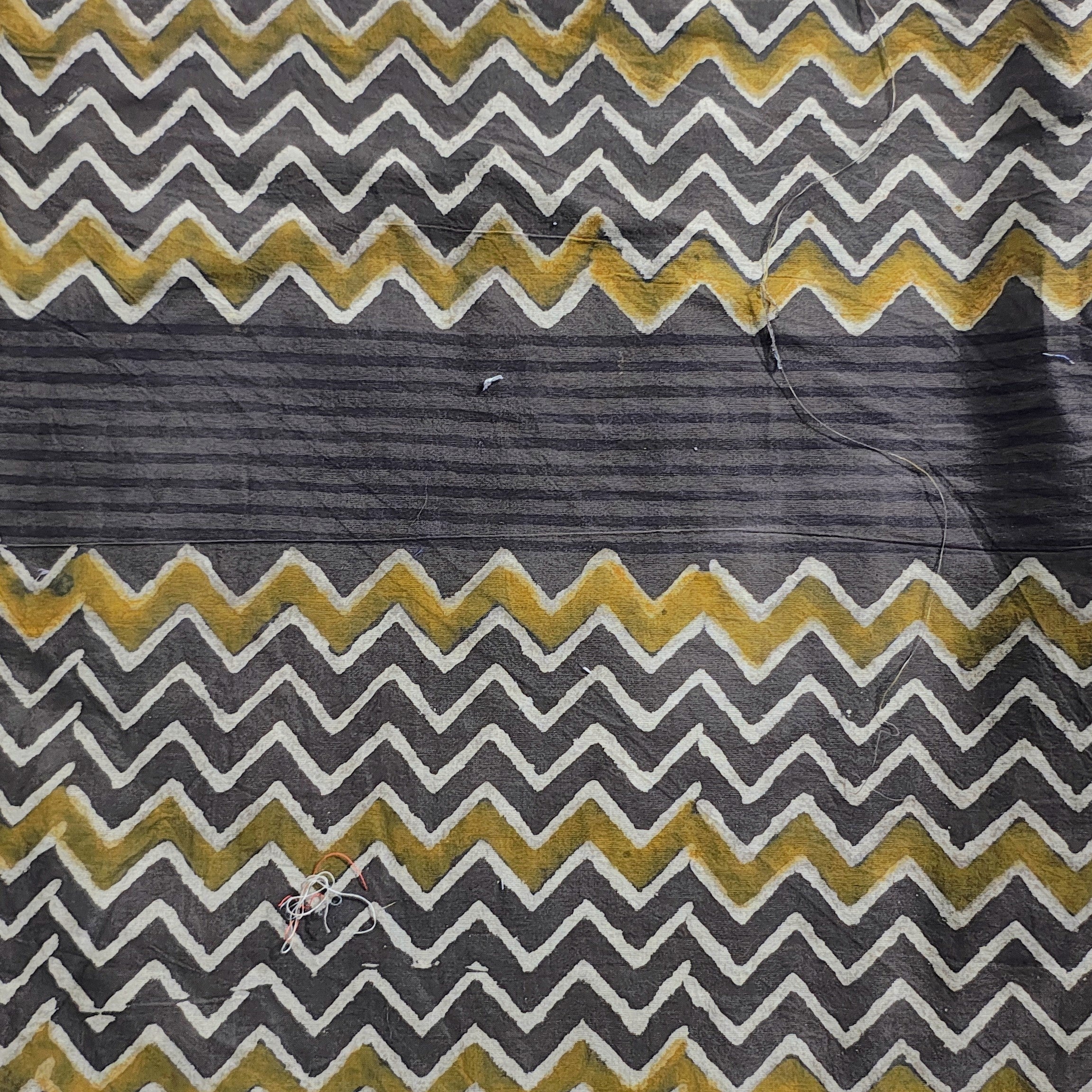 Sanganeri Hand Block Print Cotton Fabric – Brown Floral Print